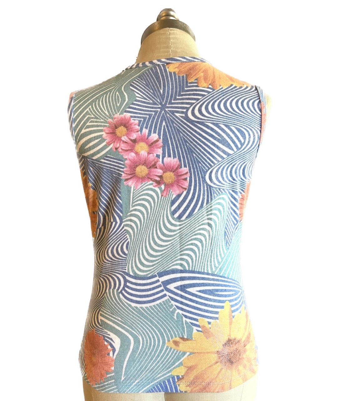 Y2K Style Cinq Psychedelic Tank Top