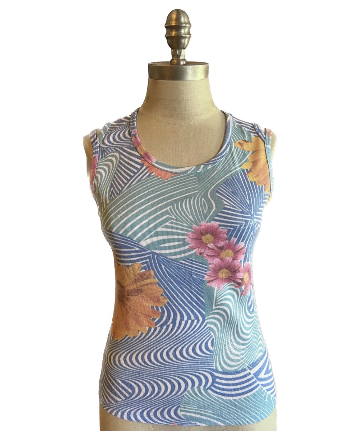 Y2K Style Cinq Psychedelic Tank Top