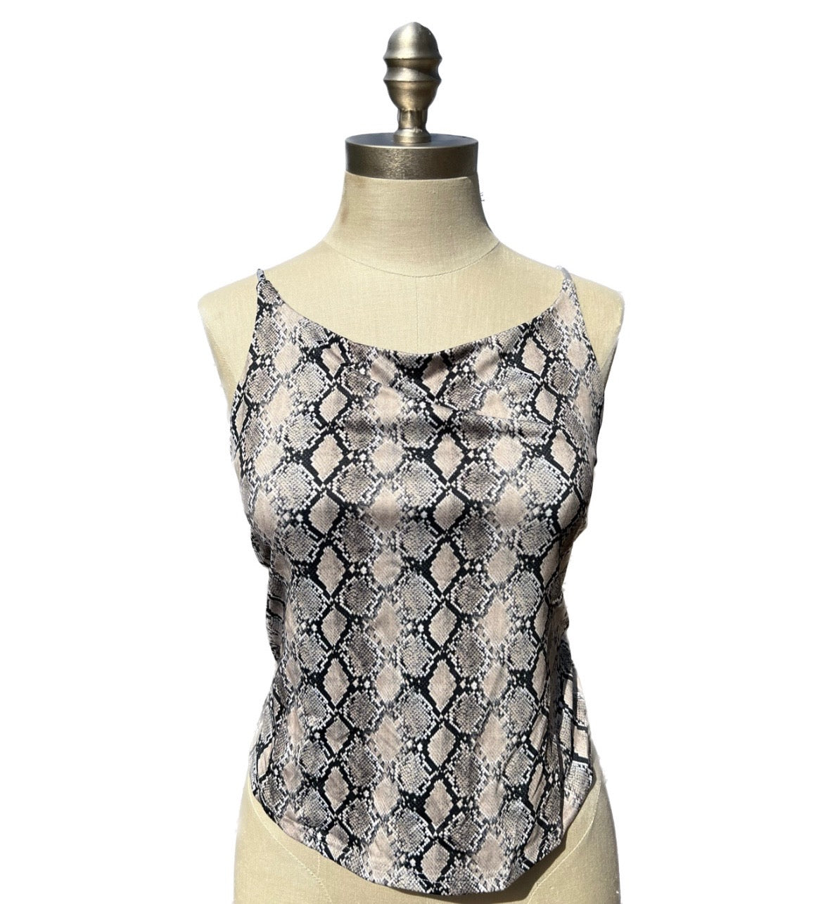 Y2K Deadstock Eyeshadow Backless Top