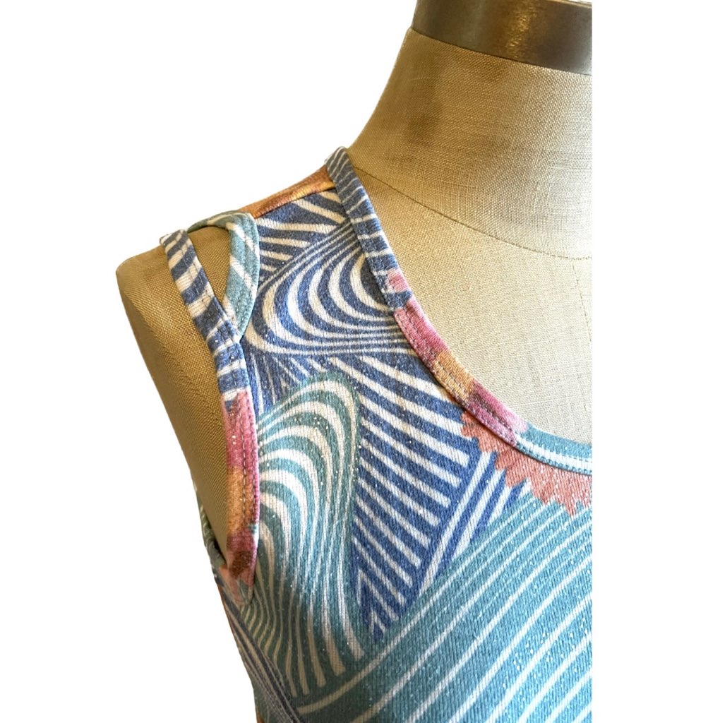 Y2K Style Cinq Psychedelic Tank Top