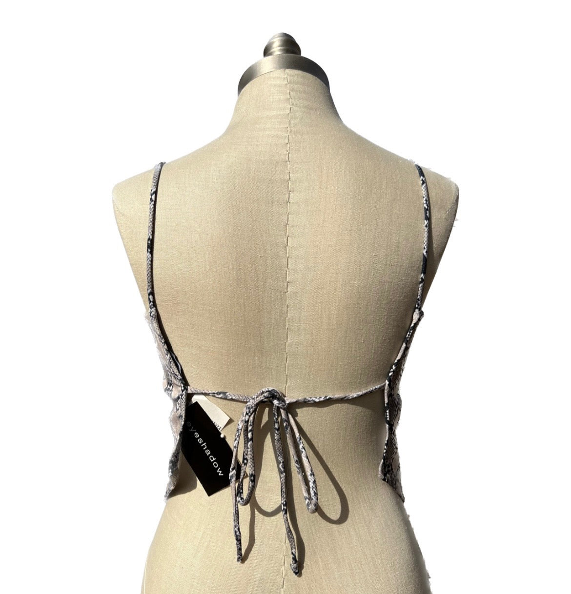 Y2K Deadstock Eyeshadow Backless Top