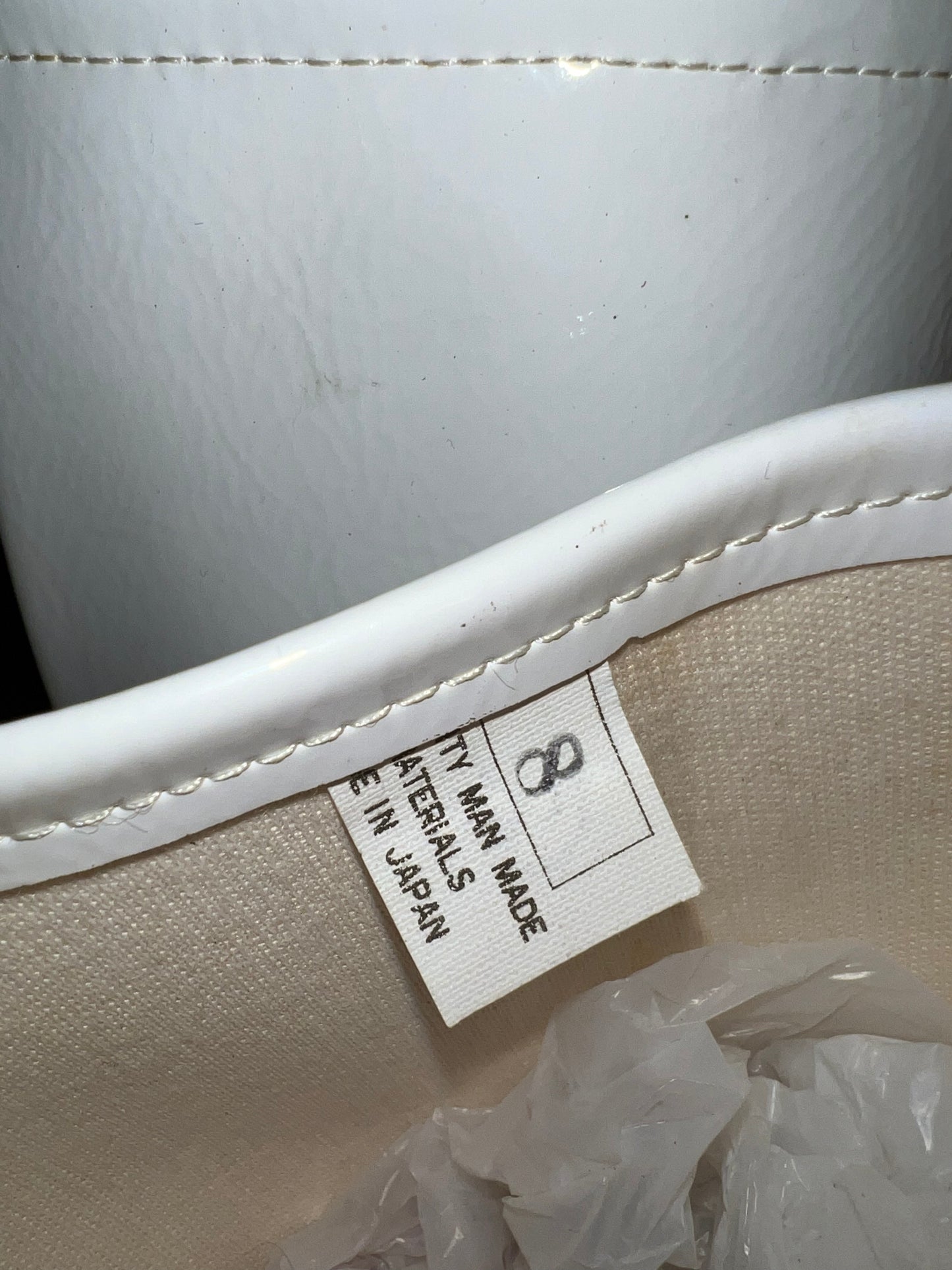 Vintage Patent White Go-Go Boots