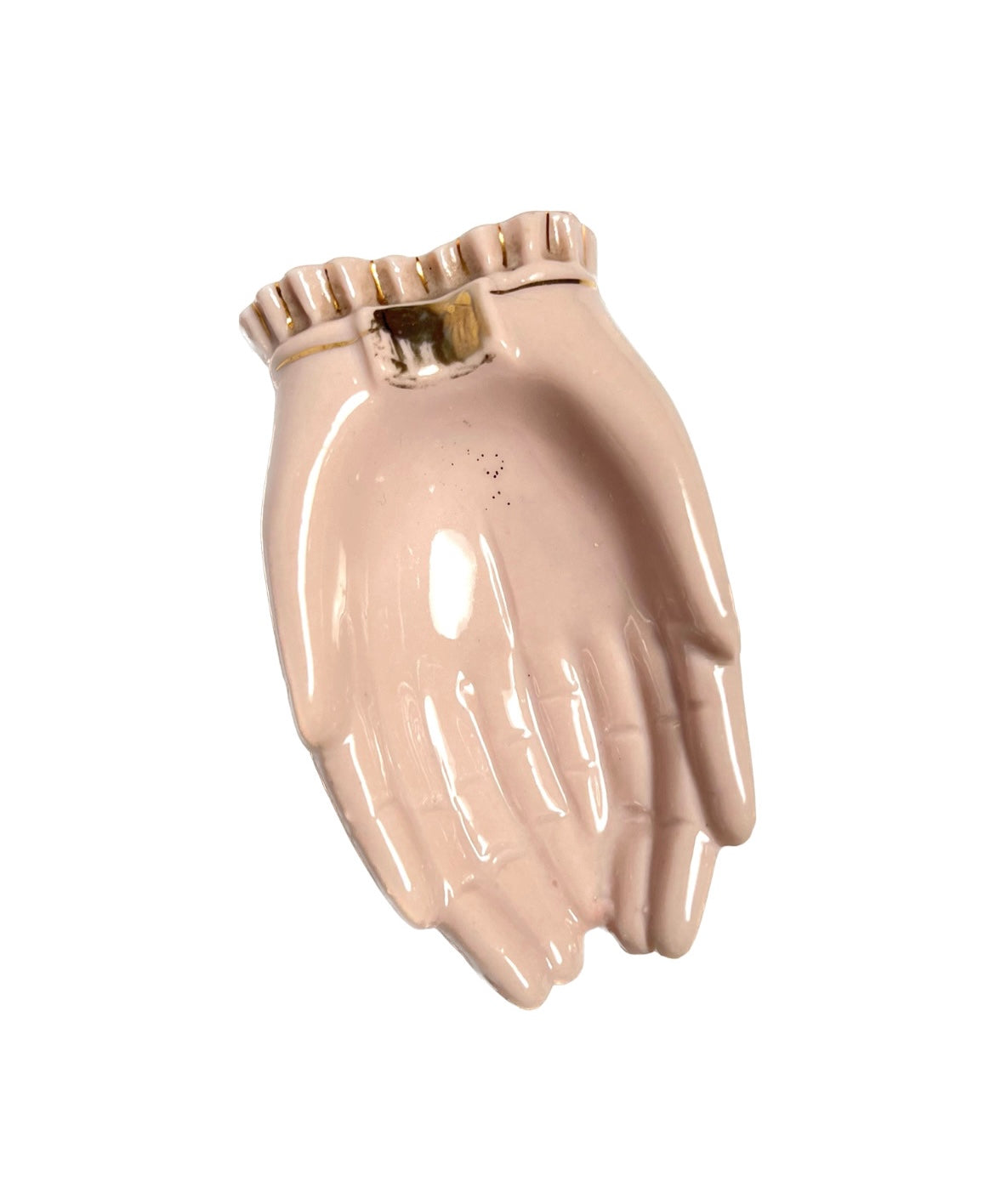 Vintage Porcelain Open Palms Ashtray