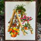 Vintage Crewel: Ladder Plant Stand