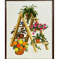 Vintage Crewel: Ladder Plant Stand