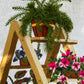 Vintage Crewel: Ladder Plant Stand